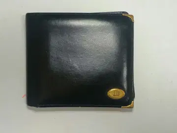 던힐 이단 접이 지갑 블랙 옥스퍼드 가죽 dunhill