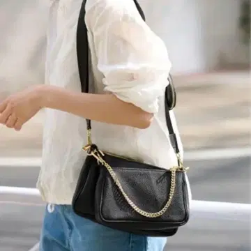 AULENTTI 여성용 숄더백 블랙