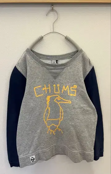 CHUMS 참스 낙서 부비 로고 맨투맨 트레이닝복 M 사이즈