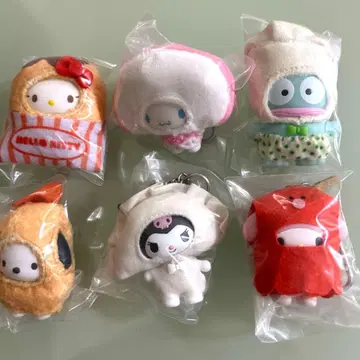 산리오 치비토모 오카즈 키티 시나몬 한교동 포차코 쿠로미 마이멜로디 6점
