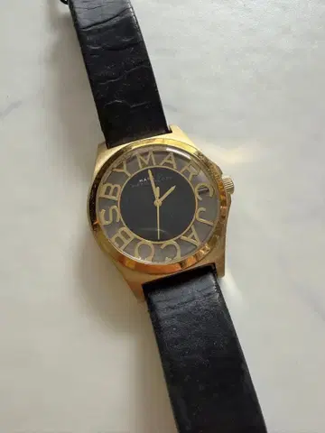 Marc Jacobs 아날로그 시계 골드/블랙