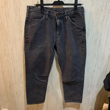 [새상품급] Wrangler 다크 그레이 크롭 청바지