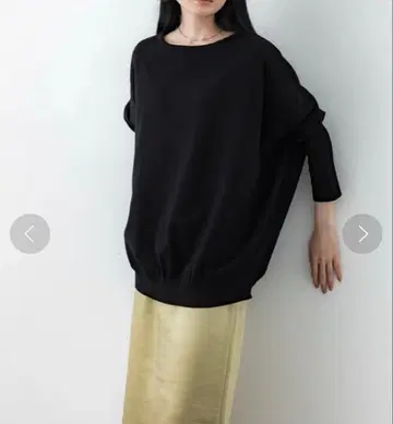 CITY TOKYO 2way 돌먼 니트탑 블랙 풀오버