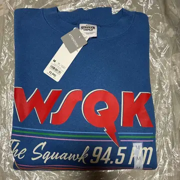 GU 기묘한 이야기 WSQK 트레이닝복 M 블루 새상품 지유