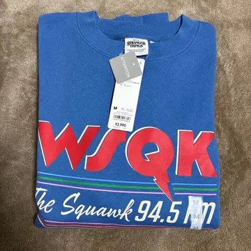 GU 기묘한 이야기 WSQK 트레이닝복 M 블루 새상품 지유