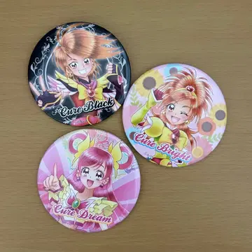 전 프리큐어전 한정판 캔뱃지 3종 세트