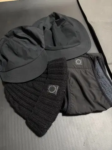 야마토미치 캡 햇 니트 모자 복대 세트