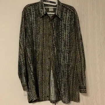 스트라이프 패턴 긴팔 셔츠 멀티 컬러