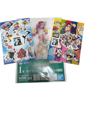 원피스 클리어 파일, 스티커, 카드 굿즈