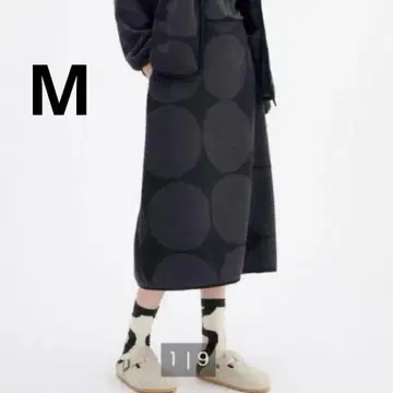 유니클로 마리메코 콜라보 플리스 스커트 미사용 블랙 새상품