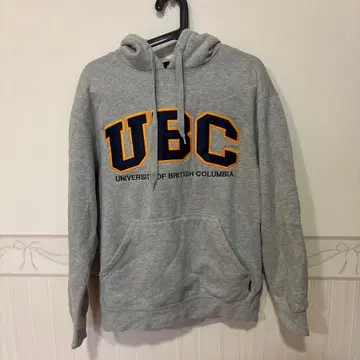 UBC 로고 그레이 후드티 hotline