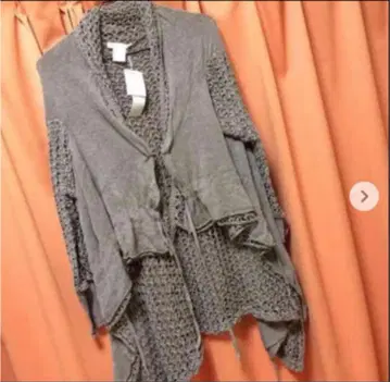 스튜디오 클립 이중 니트 가디건 디자인 오샤레 브라운