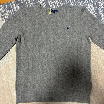 랄프 로렌 스웨터 그레이