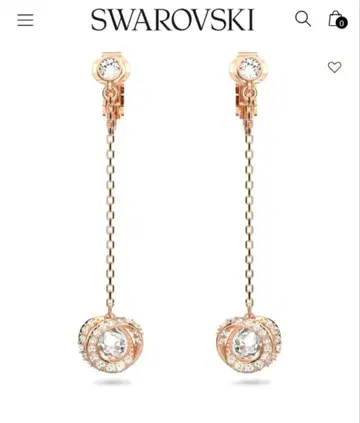 새상품 SWAROVSKI Generation 귀찌 스와로브스키