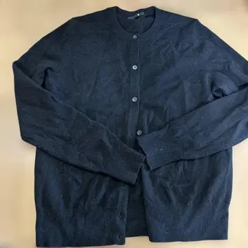 유니클로 캐시미어 가디건 블랙 니트