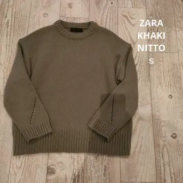 ZARA 니트 카키 s