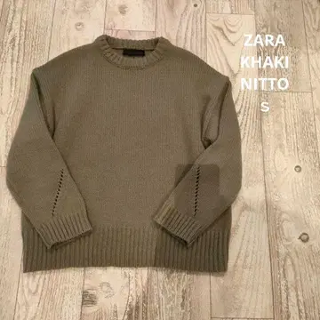 ZARA 니트 카키 s