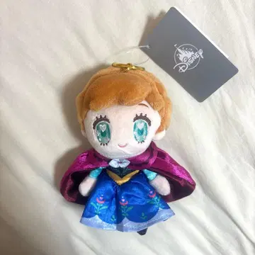 [택 포함 새상품] 디즈니 안나 봉제 인형 키체인 안나