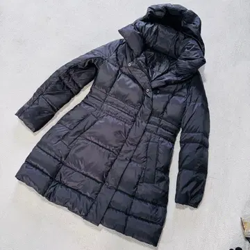 UNTITLED 블랙 롱 다운 자켓