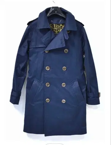 엑스걸 트렌치코트 네이비