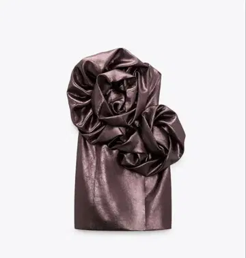 새상품급 볼륨 플라워 원피스 펄 핑크