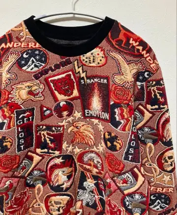 ZARA 자라 입체 자수 3D 자카드 맨투맨 M 사이즈