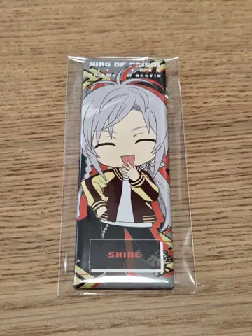 KING OF PRISM 롱 스퀘어 캔뱃지 팀 블랙 샤인