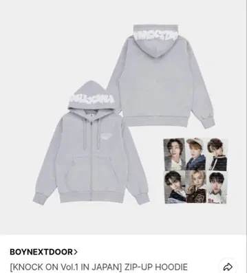 BOYNEXTDOOR KNOCK ON ZIP-UP HOODIE L