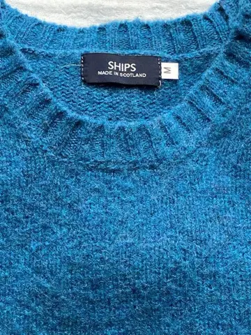 SHIPS 셰틀랜드 니트 M 블루
