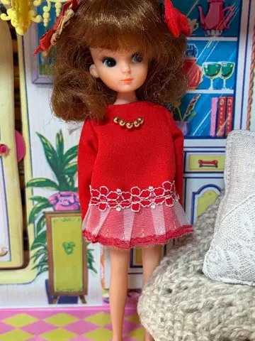 초대 리카짱용 원피스와 헤어 리본 1