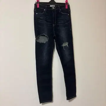 GYDA 데미지 스키니 데님 다크 블루