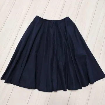 론 헤르만 코튼 플레어 스커트 네이비 S