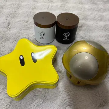 스누피 캔 등 빈 캔 세트