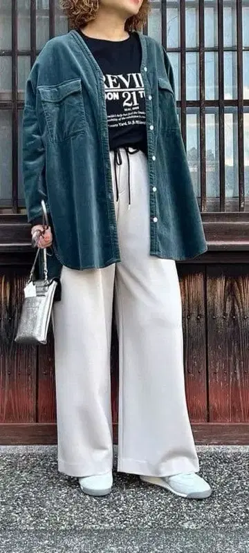 파시오네 벨로아 워크 셔츠 로브