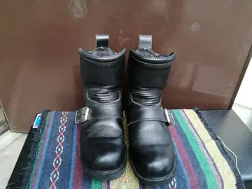 KADOYA 블랙 가죽 엔지니어 컨디션 최상