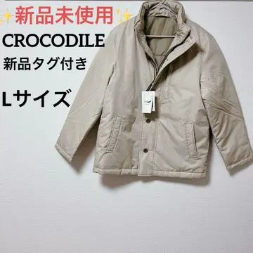 택 포함 새상품 CROCODILE 크로커다일 다운 자켓 크림