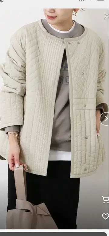 저널 스탠다드 퀼팅 자켓