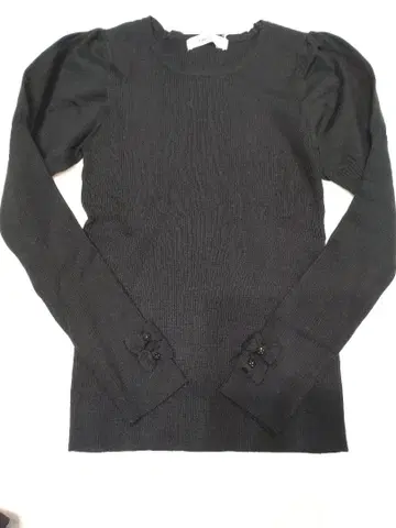 GALLERIE VISCONTI 소매 리본 퍼프 슬리브 니트