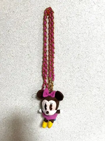 디즈니 미니 스트랩 키링 봉제 인형 사선 크로스