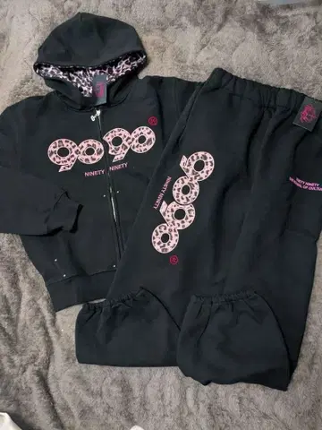 새상품*9090*레오파드 무늬 셋업*