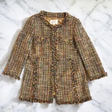 SHIPS 멀티 컬러 트위드 자켓 긴팔 M 사이즈