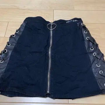 스커트 블랙 핑크라떼 겨울