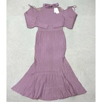 새상품 dazzlin 니트 원피스 긴팔 퍼플 여성용