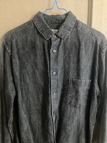 컨팩트 잉크 코팅 린넨 셔츠