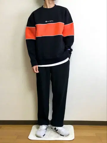 챔피온 별주 WRAP-AIR 컬러 블록 자수 풀오버