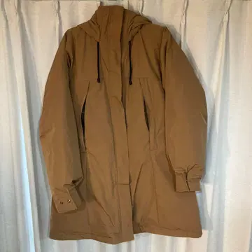 add 브라운 다운 자켓 후드 부착