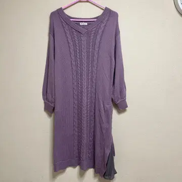 [엑시즈팜] 니트 롱 원피스 M