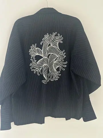 네메스 네이비 스트라이프 셔츠 S