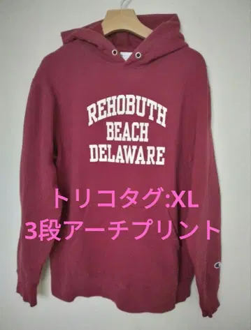 [ 챔피온 ] 트리코 태그 3단 아치 프린트 XL