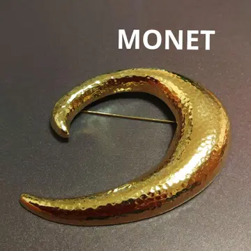 MONET 골드 브로치 달 모양